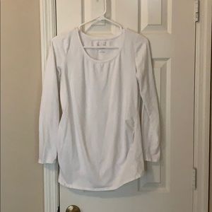 White Long Sleeve Maternity
